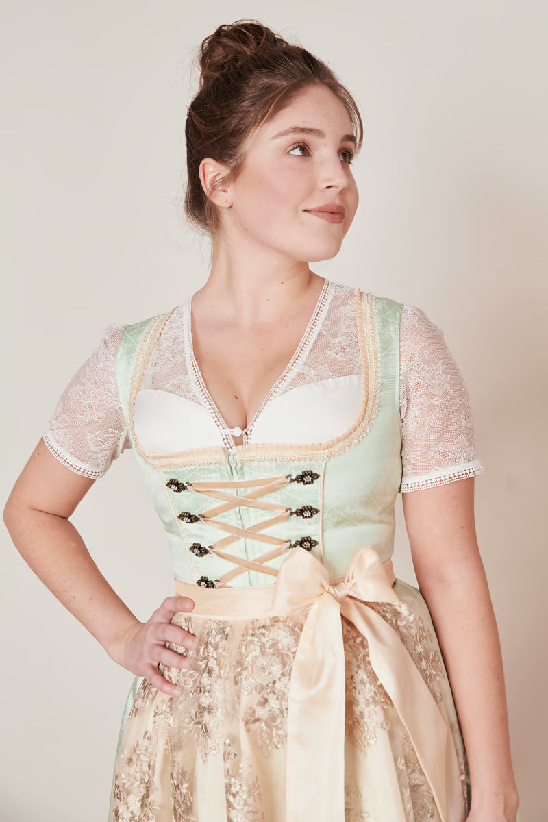 Kruger Lujana Mini Dirndl, Green — 50cm 2pc Set