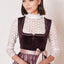 Kruger Midi Dirndl 2pcs. 60cm "Joelina" berry