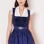 Kruger Midi Dirndl 2pcs. 60cm "Alisha" blue