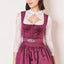 Kruger Mini Dirndl 2pcs. 50cm "Alisha" berry