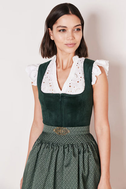 Kruger Alisha Mini Dirndl, Green — 50cm 2pc Set