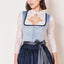 Kruger Mini Dirndl 2pcs. 50cm "Dena" blue