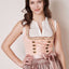 Kruger Midi Dirndl 2pcs. 60cm "Leonita" Pink (size 38)