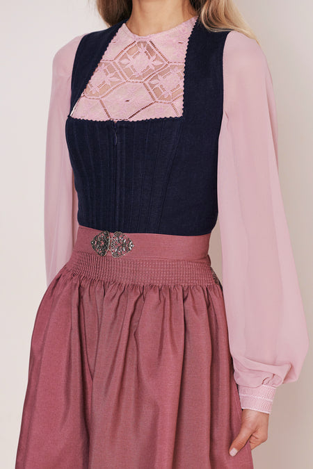 Julia Trentini Jolita Dirndl, Blue — 60cm Midi