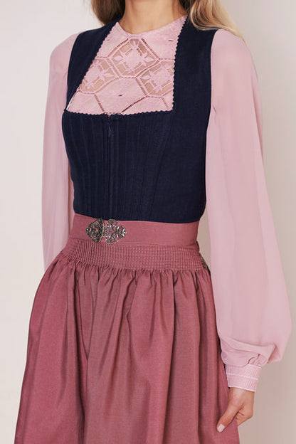 Julia Trentini Jolita Dirndl, Blue — 60cm Midi