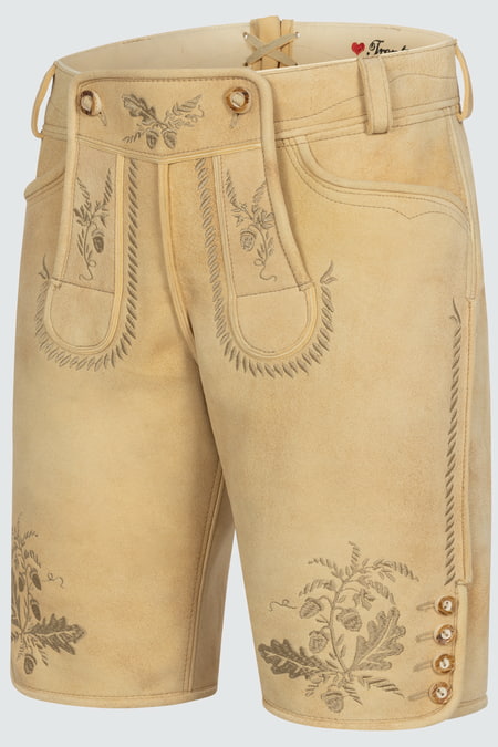 Lederhose Klaus — beige