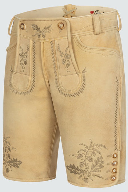 Lederhose Klaus — beige