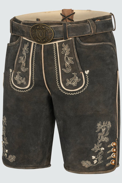 Kruger Men's Lederhosen "Arendt" with belt (52,54)