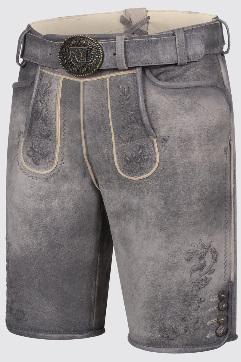 Kruger Men's Lederhosen "Wincent" gray