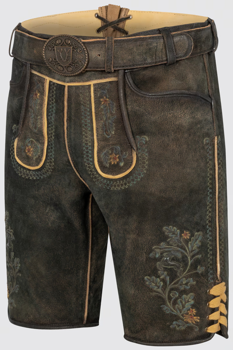 Kruger Men's Lederhosen "Charlie" with belt (56)