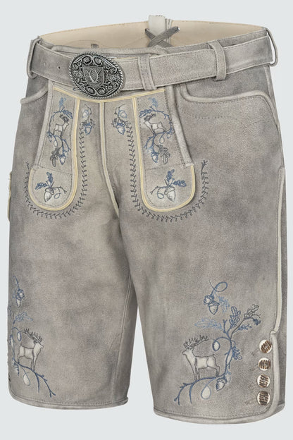 Kruger Men's Lederhosen "Ulfs" gray