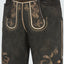 Lederhose Nero mit Gürtel