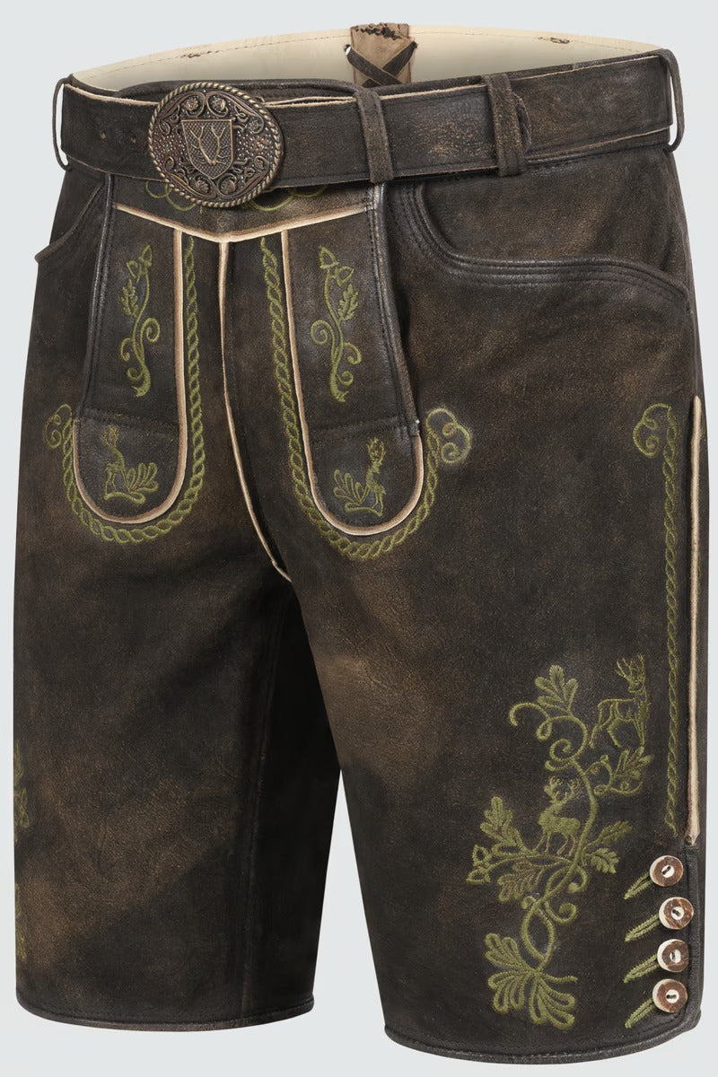 Kruger Men's Lederhosen "Milian" with belt (size 50,60)