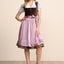Kruger Midi Dirndl 2pcs. 60cm "Cerys" brown (34,36)