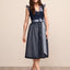 Kruger Long Dirndl 2pcs. 70cm "Tessi" blue (size 44)