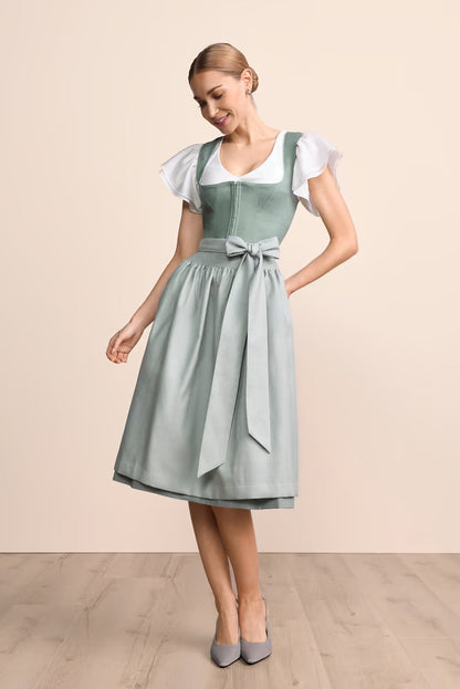 Kruger Long Dirndl 2pcs. 70cm "Virelia" green