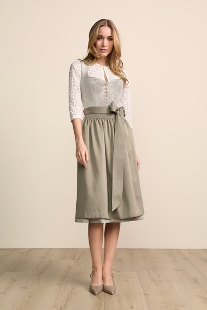 Kruger Long Dirndl 2pcs. 70cm "Leonela" green