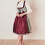 Kruger Midi Dirndl 2pcs. 60cm "Imelda" green