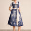 Kruger Long Dirndl 2pcs. 70cm "Quiana" blue (size 36 only)