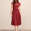 Kruger Long Dirndl 2pc 70cm "Zanira" red