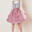 Kruger Midi Dirndl 2pcs. 60cm "Ileana" blue (38,40)