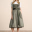Kruger Long Dirndl 2pcs. 70cm "Avara" olive