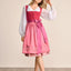 Kruger Midi Dirndl 2pcs. 60cm "Flaminia" red (closeout)