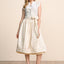 Kruger Long Dirndl 2pcs. 70cm "Calantha" beige