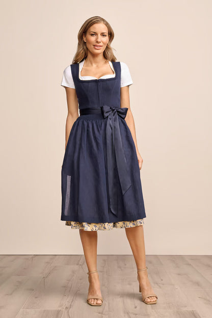 Kruger Long Dirndl 2pcs. 70cm "Jadea" blue (low stock)