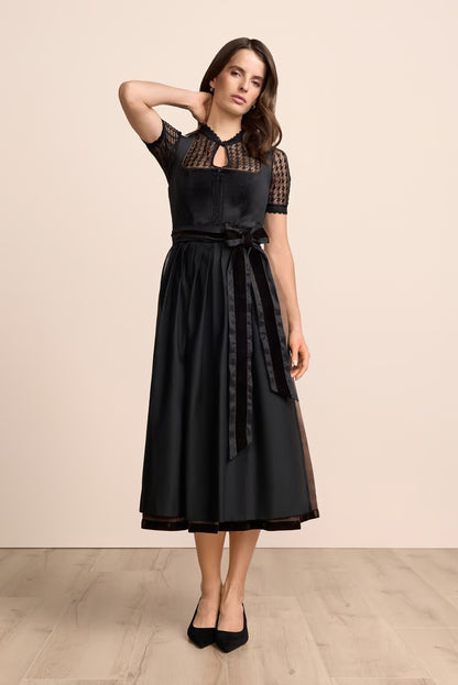 Kruger Maxi Dirndl 2pcs. 80cm "Mikaela" black