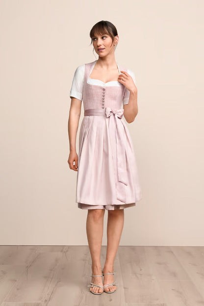 Kruger Madelen Midi Dirndl, Pink — 60cm 2pc Set