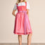Kruger Midi Dirndl 2pcs. 60cm "Amandine" red (low stock)