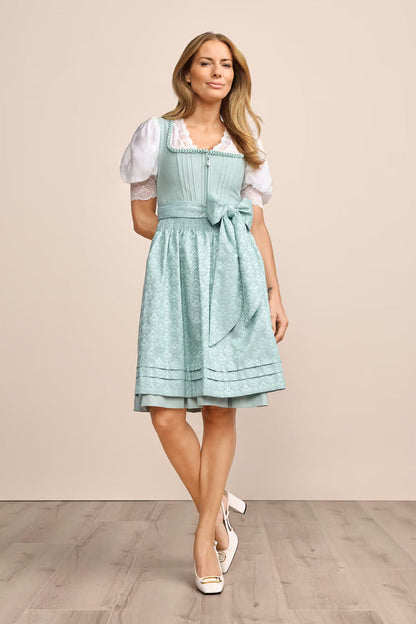(new) Kruger Midi Dirndl 2pcs. 60cm "Yanna" turquoise