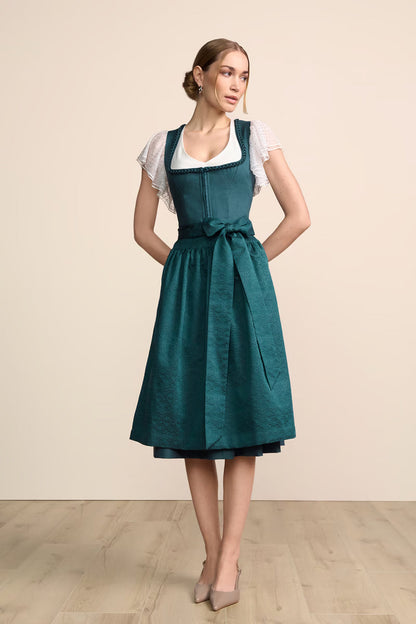 Kruger Long Dirndl 2pcs. 70cm "Oceanne" turquoise