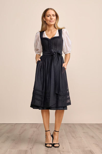 Kruger Long Dirndl 2pcs. 70cm "Verity" black