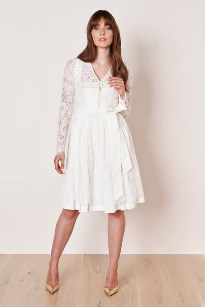 Kruger Wedding Dirndl 2pcs. 60cm "Iva" ecru