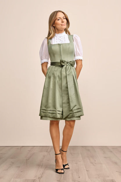 Kruger Midi Dirndl 2pcs. 60cm "Lillie" green