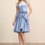 Kruger Midi Dirndl 2pcs. 60cm "Lysara" light blue