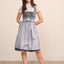 (new) Kruger Midi Dirndl 2pcs. 60cm "Milda" gray