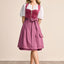 Kruger Midi Dirndl 2pcs. 60cm "Ayuna" pink