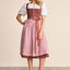 Kruger Long Dirndl 2pcs. 70cm "Elja" red
