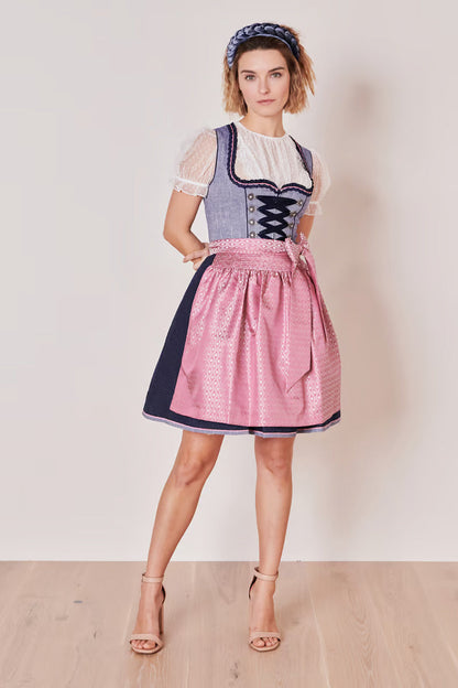 Kruger Skylar Mini Dirndl, Blue — 50cm 2pc Set