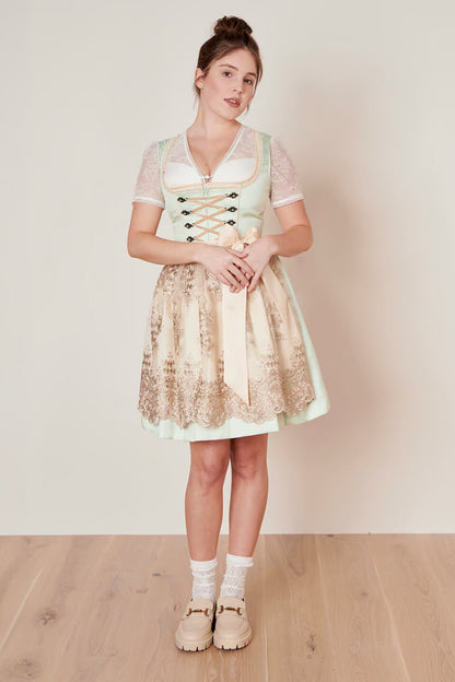 Kruger Lujana Mini Dirndl, Green — 50cm 2pc Set