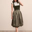 Kruger Long Dirndl 2pcs. 70cm "Aurela" green (46)