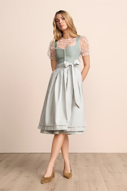 Kruger Della Long Dirndl, Green — 70cm 2pc Set