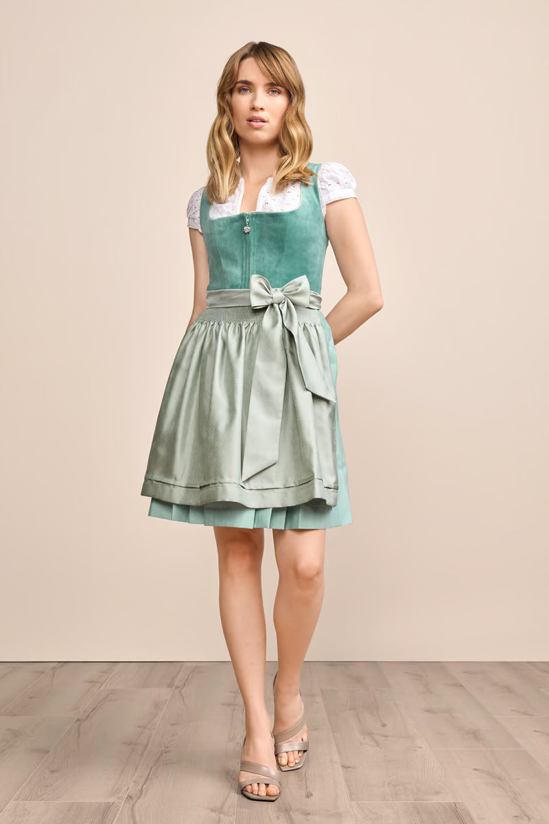 Kruger Mini Dirndl 2pcs. 50cm "Delea" green