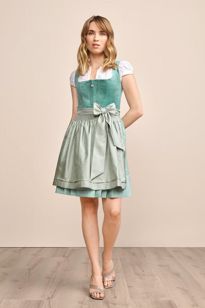 Kruger Mini Dirndl 2pcs. 50cm "Delea" green