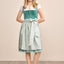 Kruger Midi Dirndl 2pcs. 60cm "Delea" green