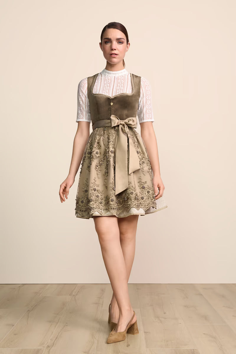 Kruger Virelina Mini Dirndl, Green — 50cm 2pc Set