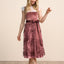 Kruger Long Dirndl 2pcs. 70cm "Kaelyn" red